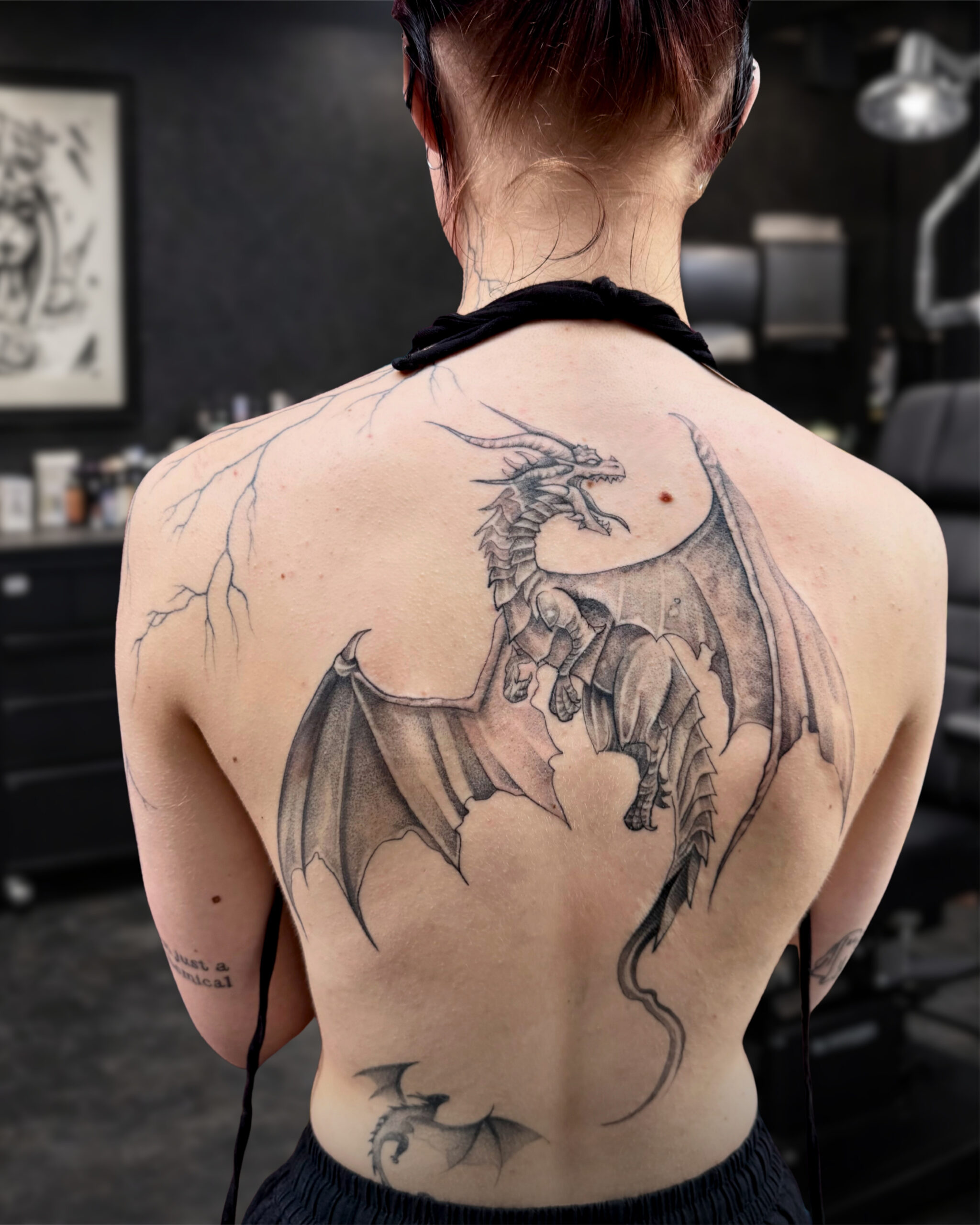 tatoo Dragon full  back piece